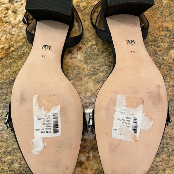 Badgley Mischa Harlow Ankle Strap Block Heel - Size 11 - Picture 3 of 3